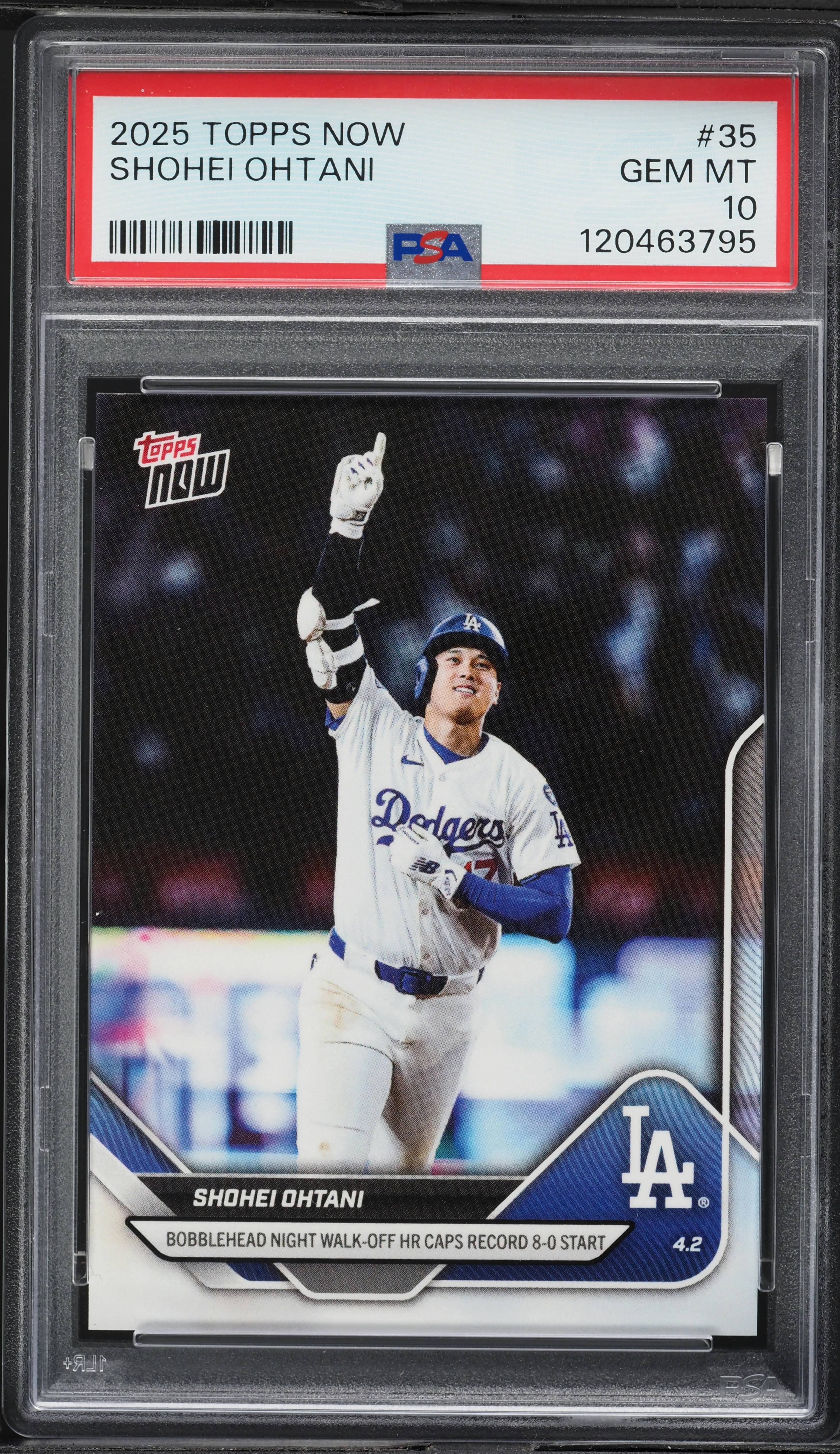2025 Topps Now Shohei Ohtani #35 PSA 10 GEM MINT on Fanatics Collect