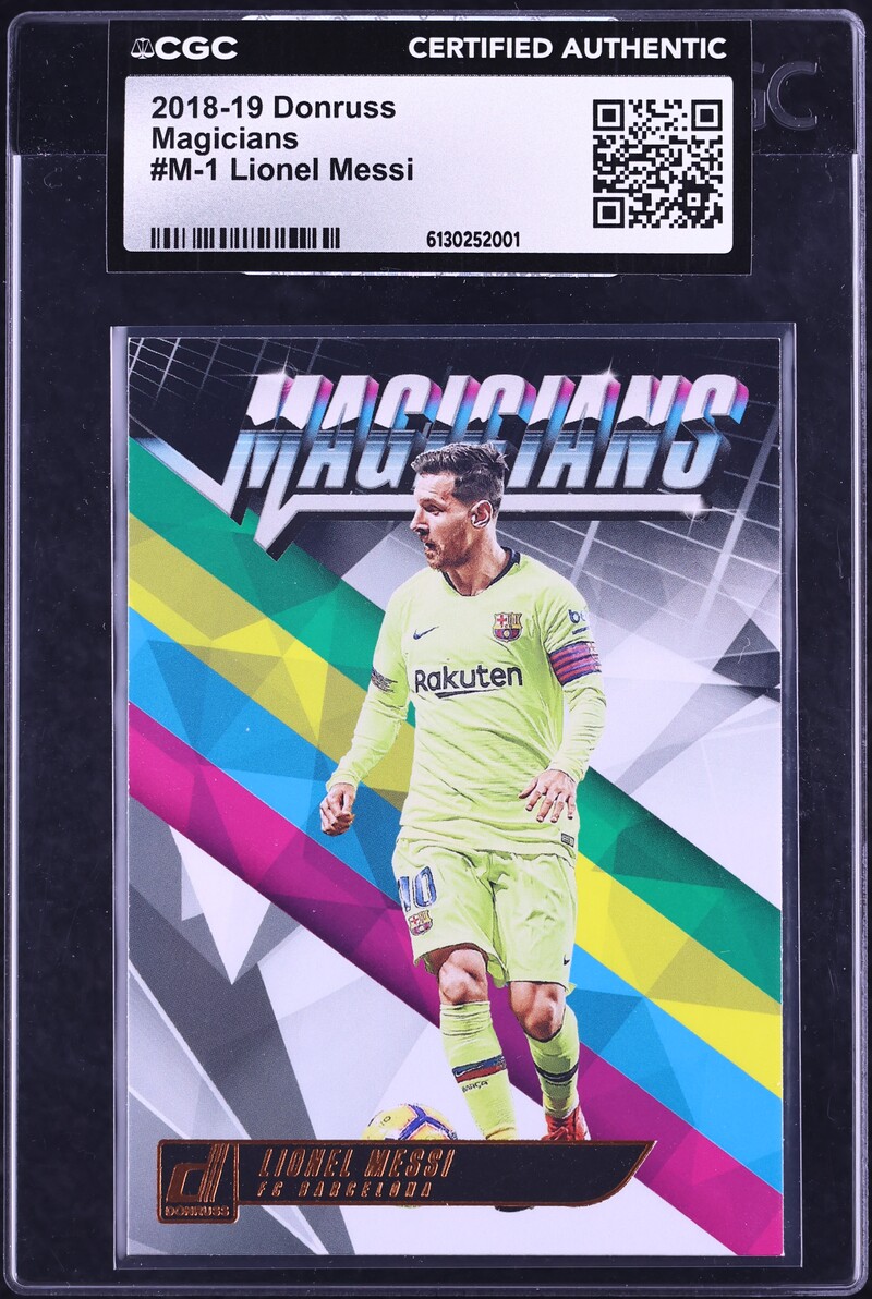 2018 Donruss Magicians Lionel Messi #M-1 CGC AUTH