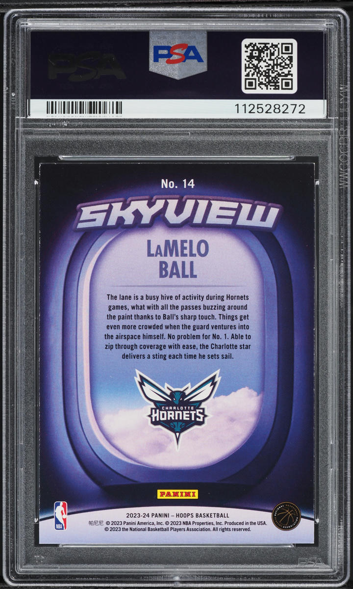 2023 Hoops Skyview LaMelo Ball #14 PSA 9 MINT