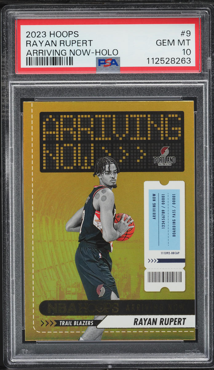 2023 Hoops Arriving Now Holo Rayan Rupert #9 PSA 10 GEM MINT
