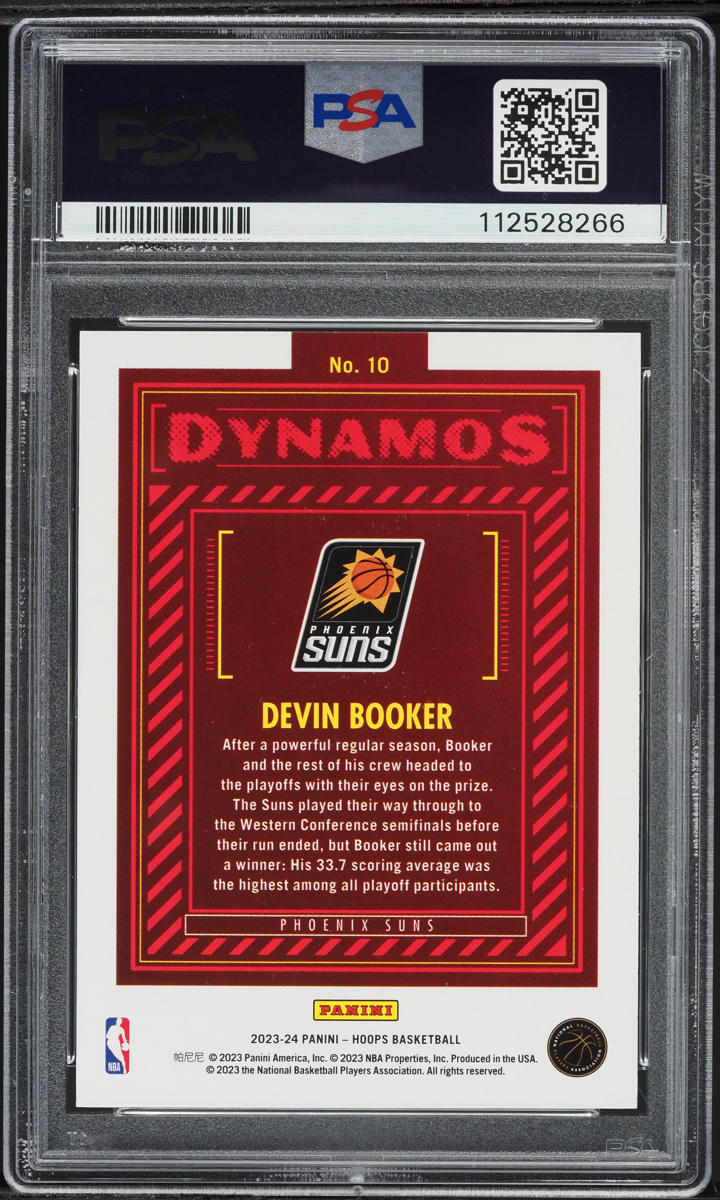 2023 Hoops Dynamos Devin Booker #10 PSA 10 GEM MINT