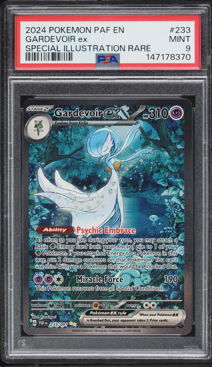 2024 Pokemon Scarlet & Violet Paldean Fates SIR Gardevoir ex #233 PSA 9 MINT