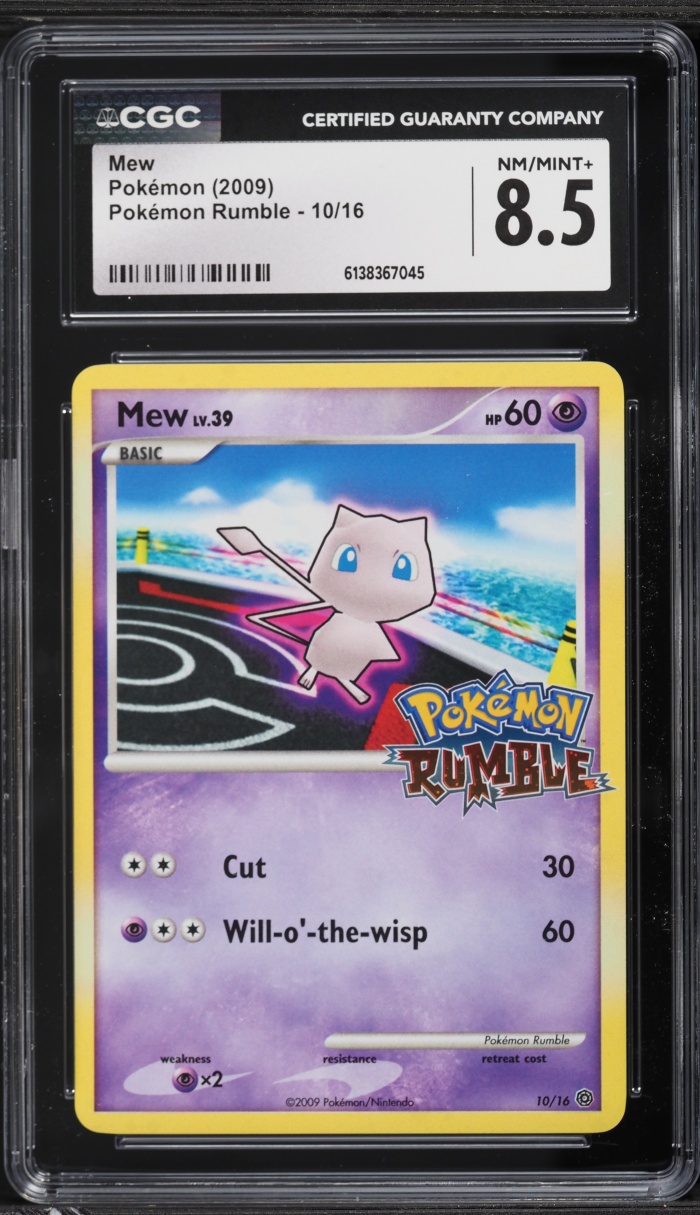 2009 Pokemon Platinum Rumble Mew #10 CGC 8.5 NM-MT+