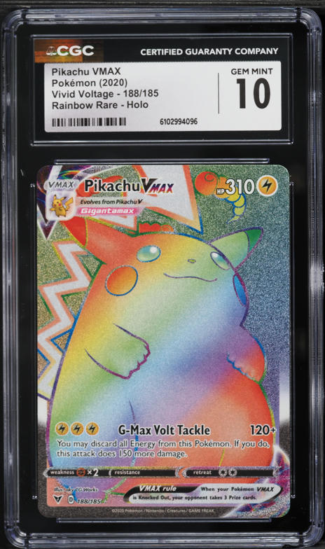2020 Pokemon Sword & Shield Vivid Voltage Rainbow Rare Pikachu