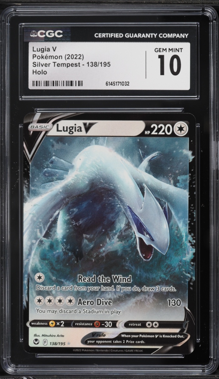 2022 Pokemon Sword & Shield Silver Tempest Alt Art Lugia V #138 CGC 10 GEM MINT