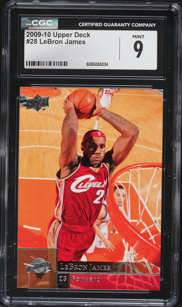 2009 Upper Deck Basketball LeBron James #28 CGC 9 MINT