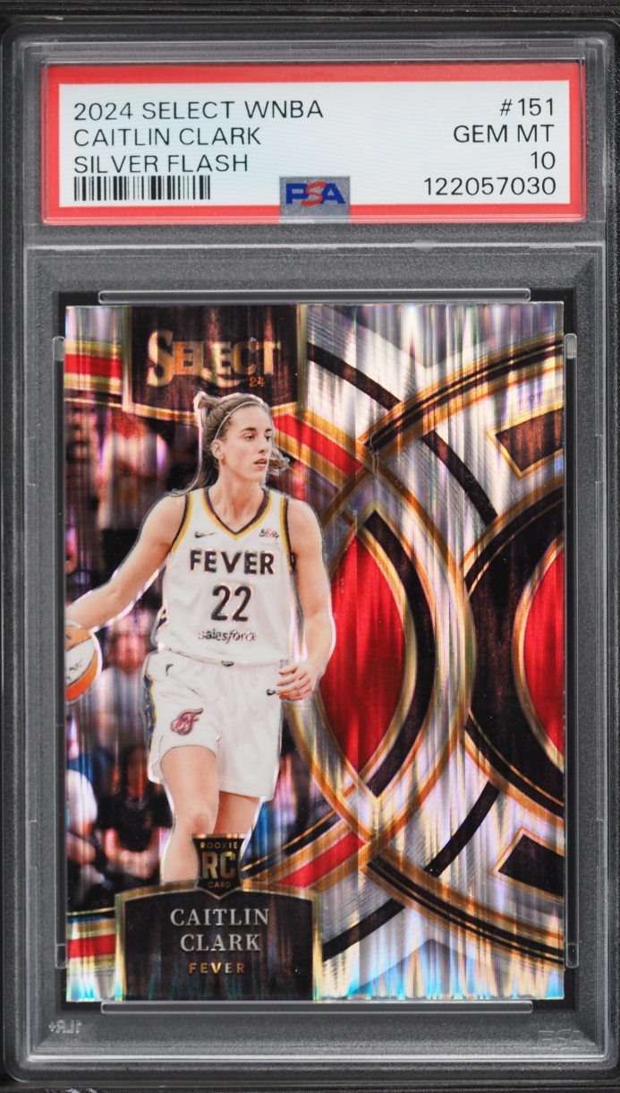 2024 Select Premier WNBA Silver Flash Caitlin Clark ROOKIE #151 PSA 10 GEM MINT