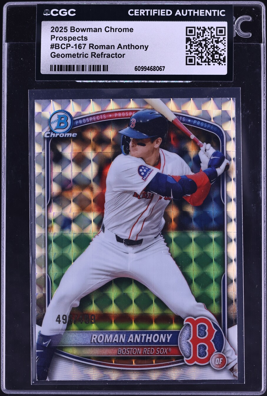 2025 Bowman Chrome Geometric Refractor Roman Anthony PROSPECT /499 #BCP ...