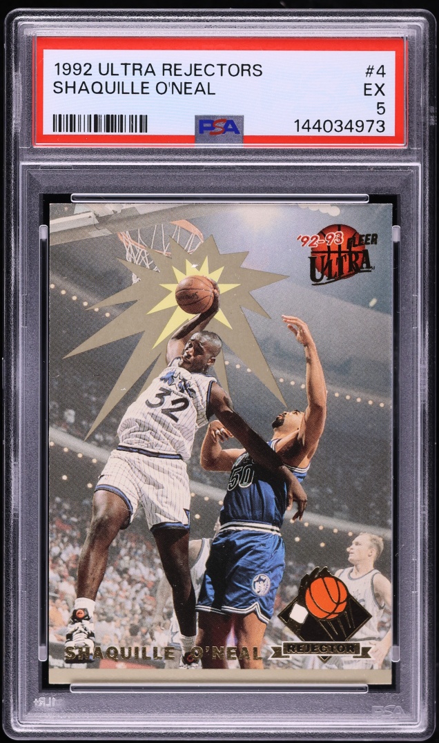 1992 Ultra Rejectors Shaquille O'Neal ROOKIE #4 PSA 5 EX