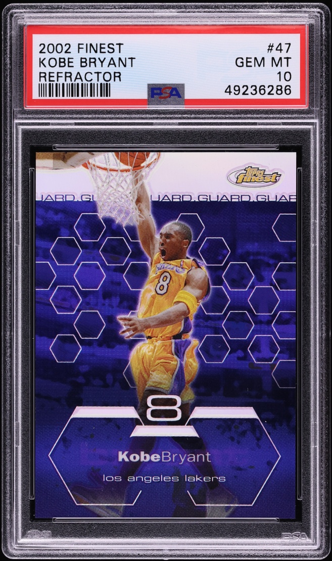 2002 Finest Refractor Kobe Bryant /250 #47 PSA 10 GEM MINT