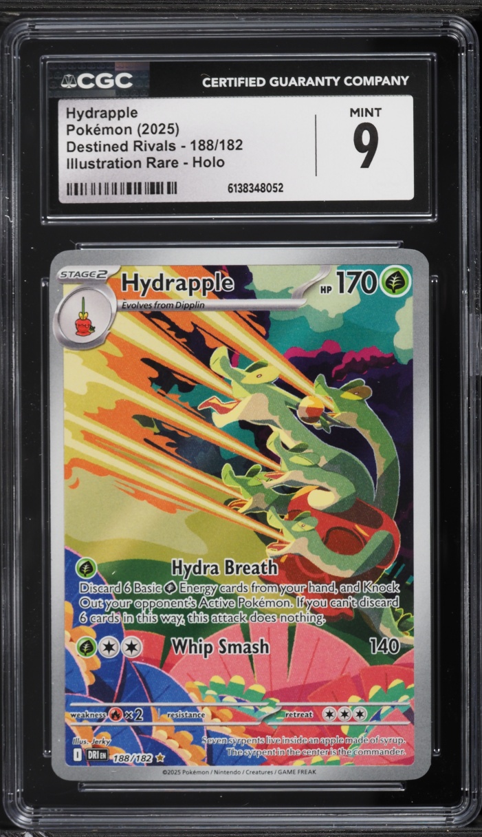 2025 Pokemon Scarlet & Violet Destined Rivals IR Hydrapple #188 CGC 9 MINT