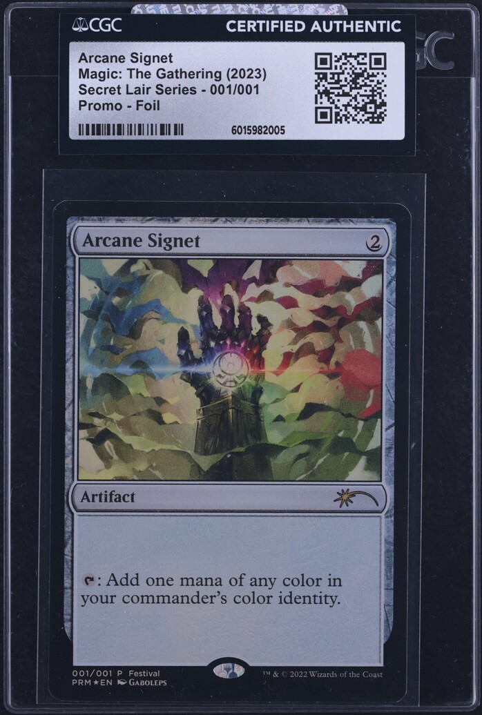 2023 Magic The Gathering MTG Secret Lair Series Foil Arcane Signet #001 CGC AUTH
