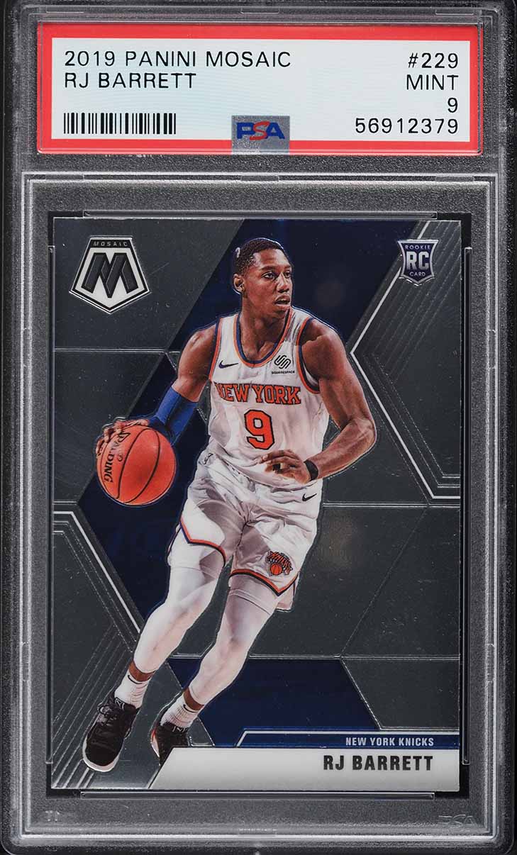 2019 Panini Mosaic RJ Barrett ROOKIE #229 PSA 9 MINT - Main Image