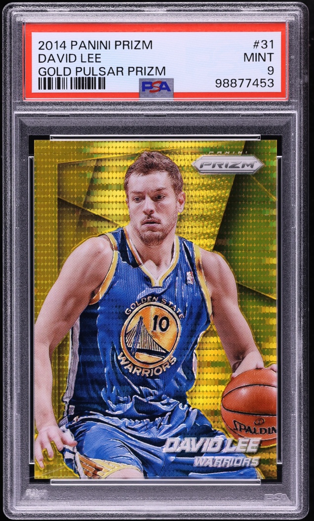 2014 Panini Prizm Gold Pulsar David Lee /10 #31 PSA 9 MINT - Photo 1