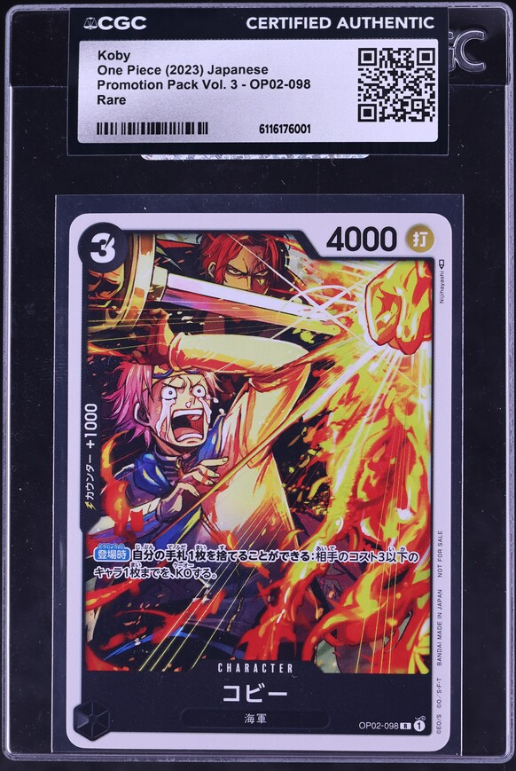 2023 One Piece Japanese Promo Official Event Prize Koby #OP02-098