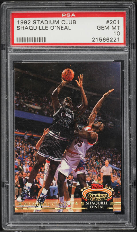 1992 Upper Deck Basketball Shaquille O'Neal ROOKIE #1 PSA 10 GEM