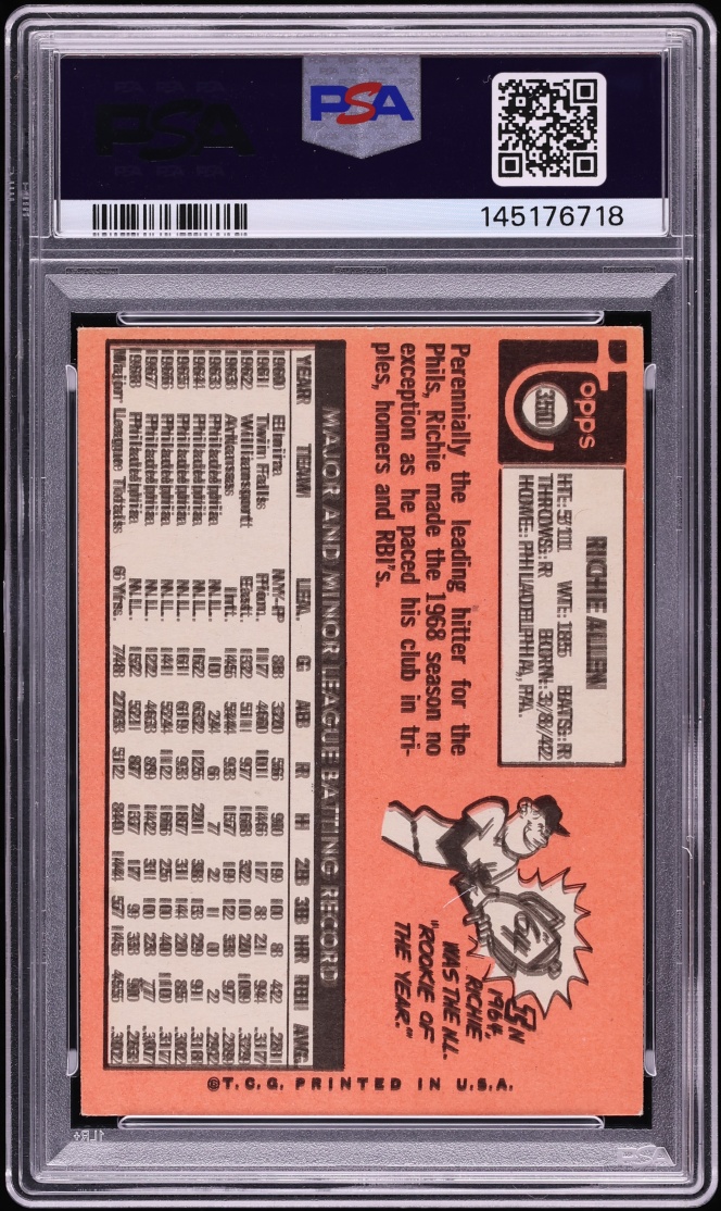 1969 Topps Richie Allen #350 PSA 4 VGEX