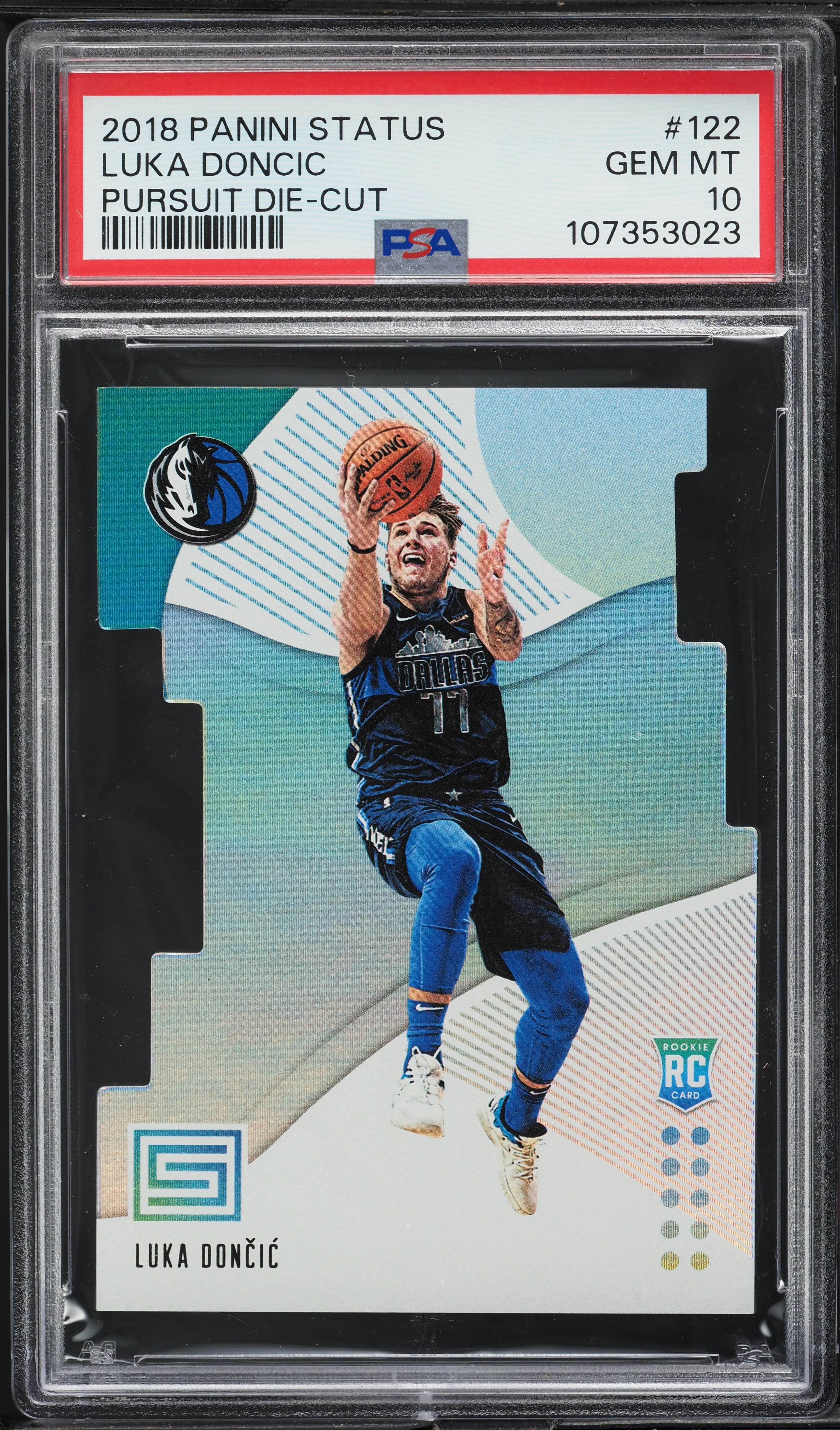 2018 Panini Status Pursuit Die-Cut Luka Doncic ROOKIE #122