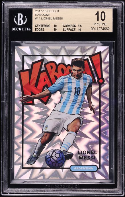 2017 Select Kaboom! Lionel Messi #14 BGS 10 PRISTINE