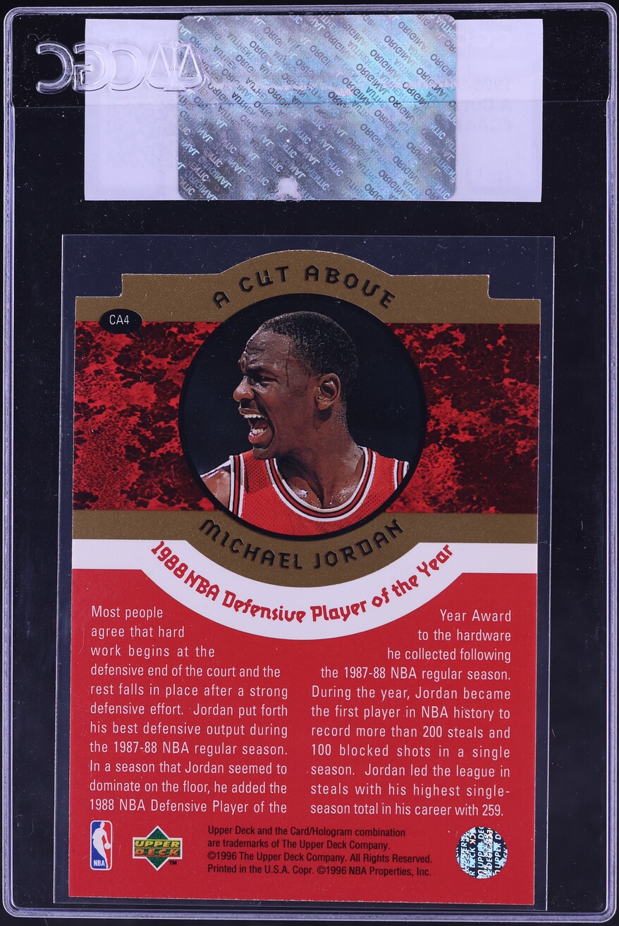 1996 Collector's Choice A Cut Above Die-Cut Michael Jordan #CA4 CGC AUTH