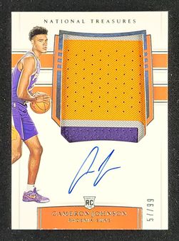 2019 National Treasures Cameron Johnson ROOKIE PATCH AUTO /99 #112 MBA AUTH