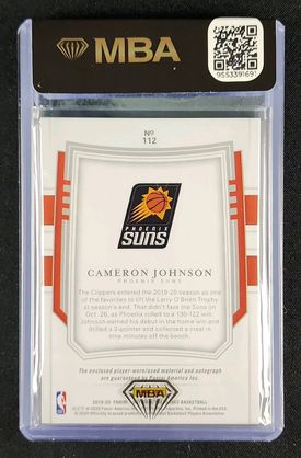 2019 National Treasures Cameron Johnson ROOKIE PATCH AUTO /99 #112 MBA AUTH
