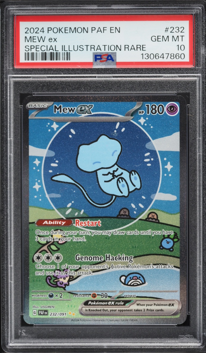 2024 Pokemon Scarlet & Violet Paldean Fates SIR Mew Ex #232 PSA 10 GEM MINT