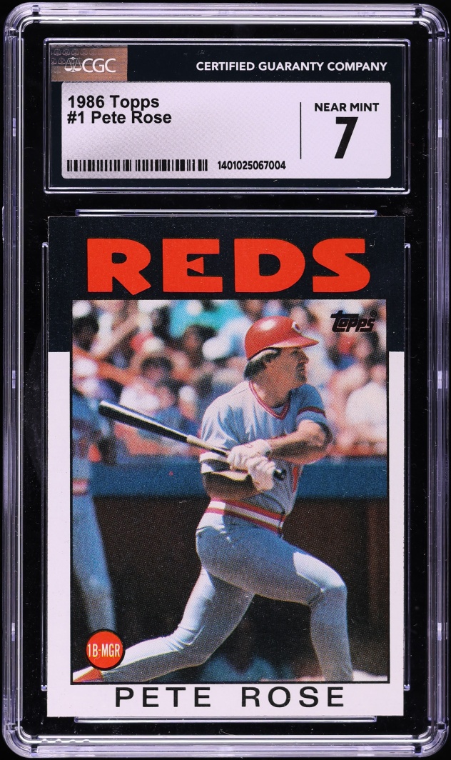 1986 Topps Pete Rose #1 CGC 7 NRMT