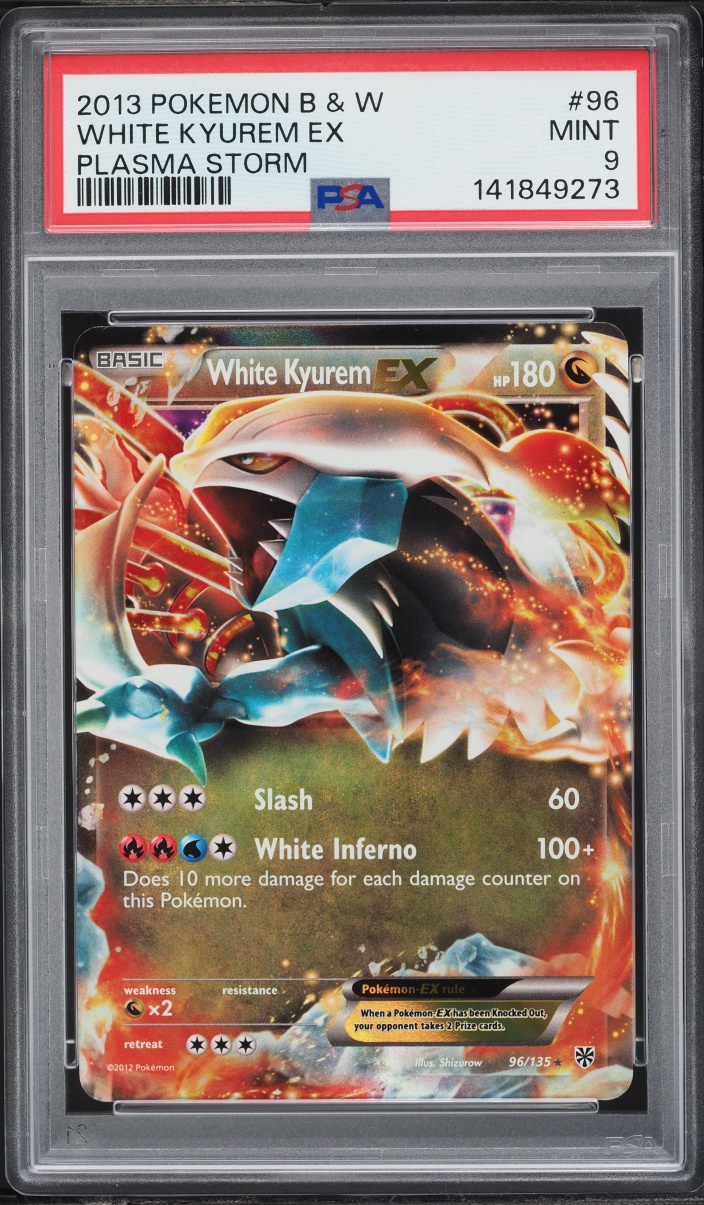 2013 Pokemon Black & White Plasma Storm Holo White Kyurem Ex #96 PSA 9 MINT