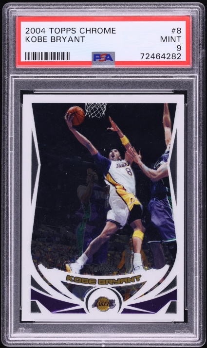 2004 Topps Chrome Kobe Bryant #8 PSA 9 MINT