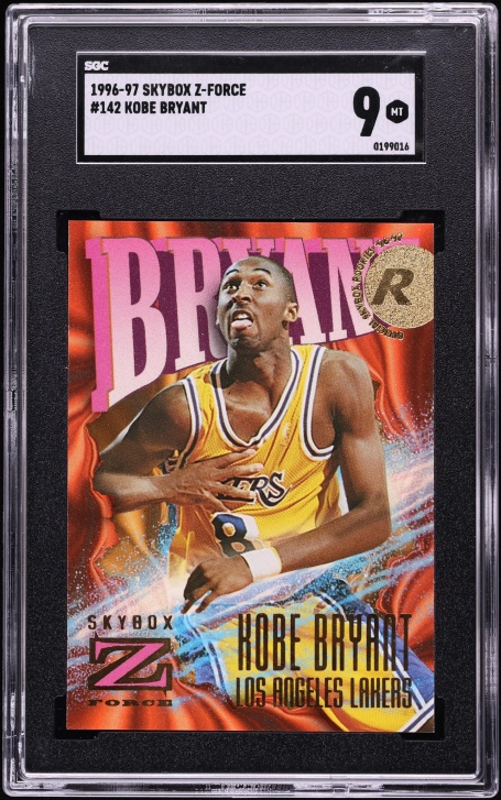 1996 Skybox Z-Force Kobe Bryant ROOKIE #142 SGC 9 MINT