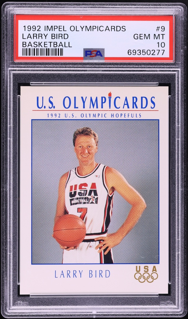1992 Impel Olympicards Larry Bird #9 PSA 10 GEM MINT