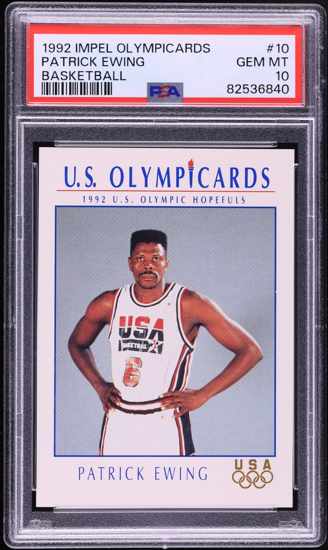 1992 Impel Olympicards Patrick Ewing #10 PSA 10 GEM MINT