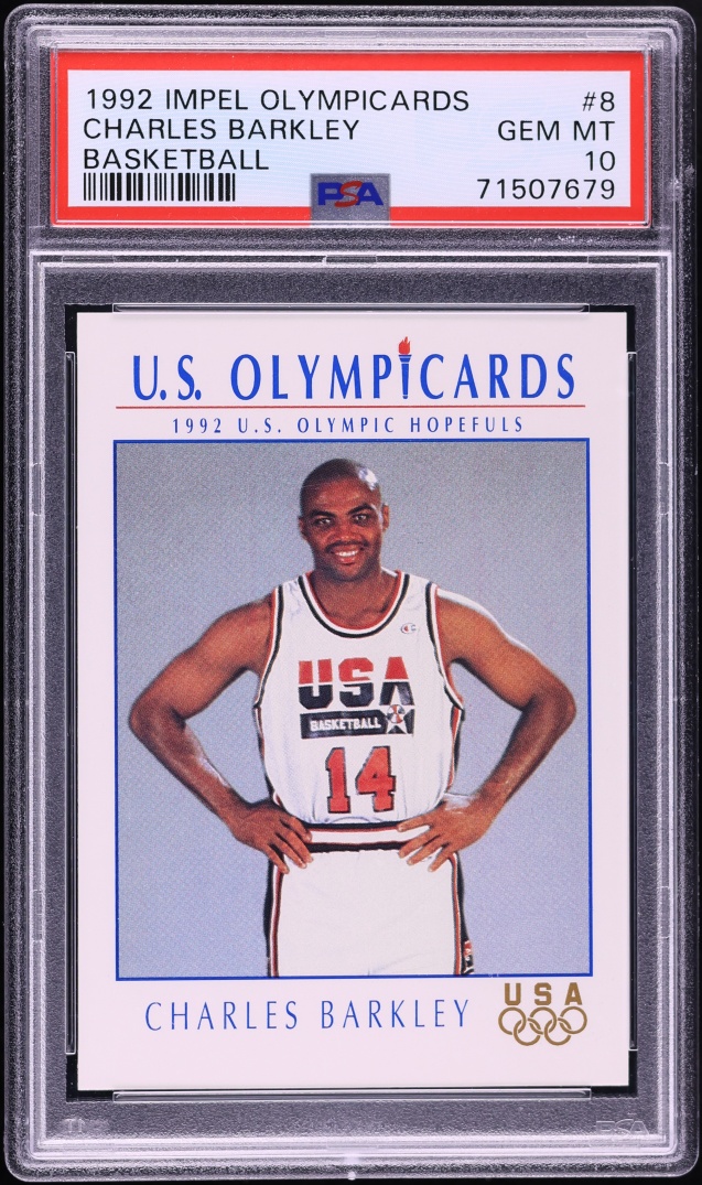 1992 Impel Olympicards Charles Barkley #8 PSA 10 GEM MINT