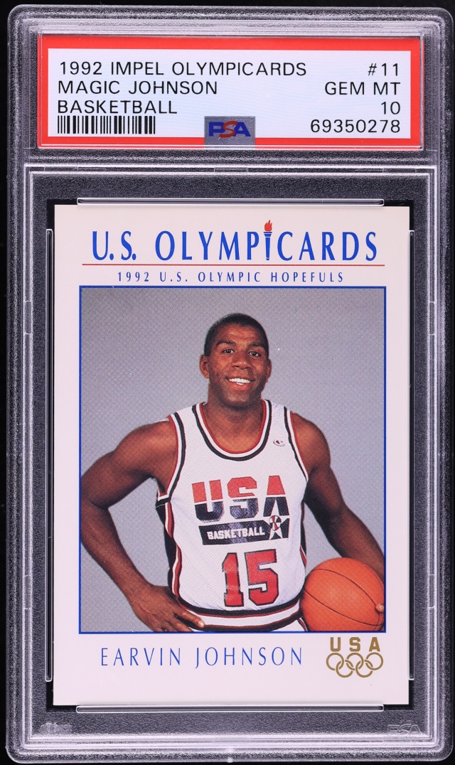 1992 Impel Olympicards Magic Johnson #11 PSA 10 GEM MINT