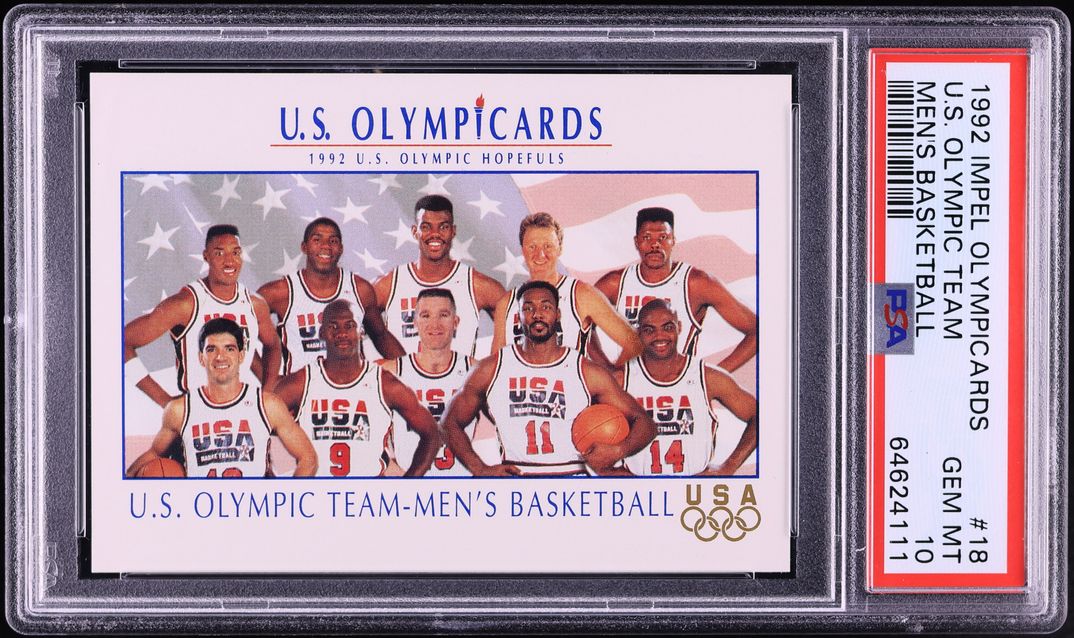1992 Impel Olympicards USA Team w/ Michael Jordan #18 PSA 10 GEM MINT