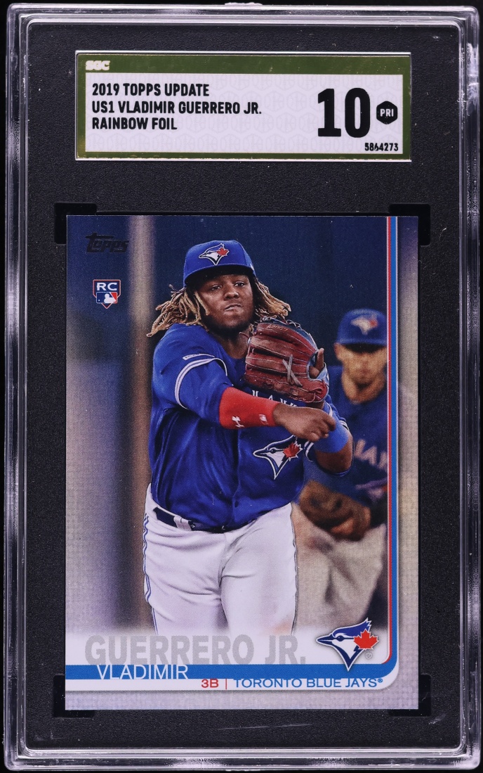 2019 Topps Update Rainbow Foil Vladimir Guerrero Jr. ROOKIE #US1 SGC 10 PRISTINE, GOLD LABEL
