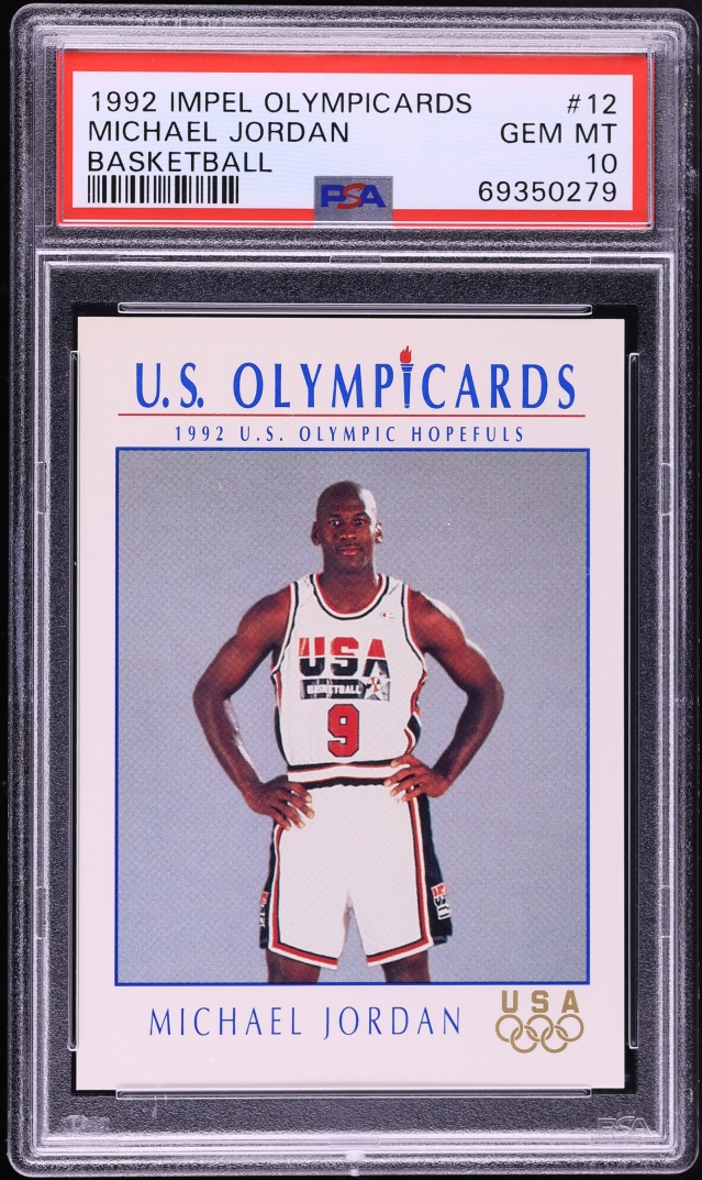 1992 Impel Olympicards Michael Jordan #12 PSA 10 GEM MINT