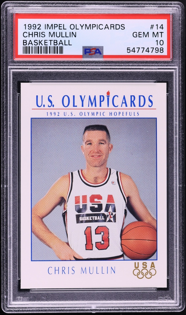 1992 Impel Olympicards Chris Mullin #14 PSA 10 GEM MINT