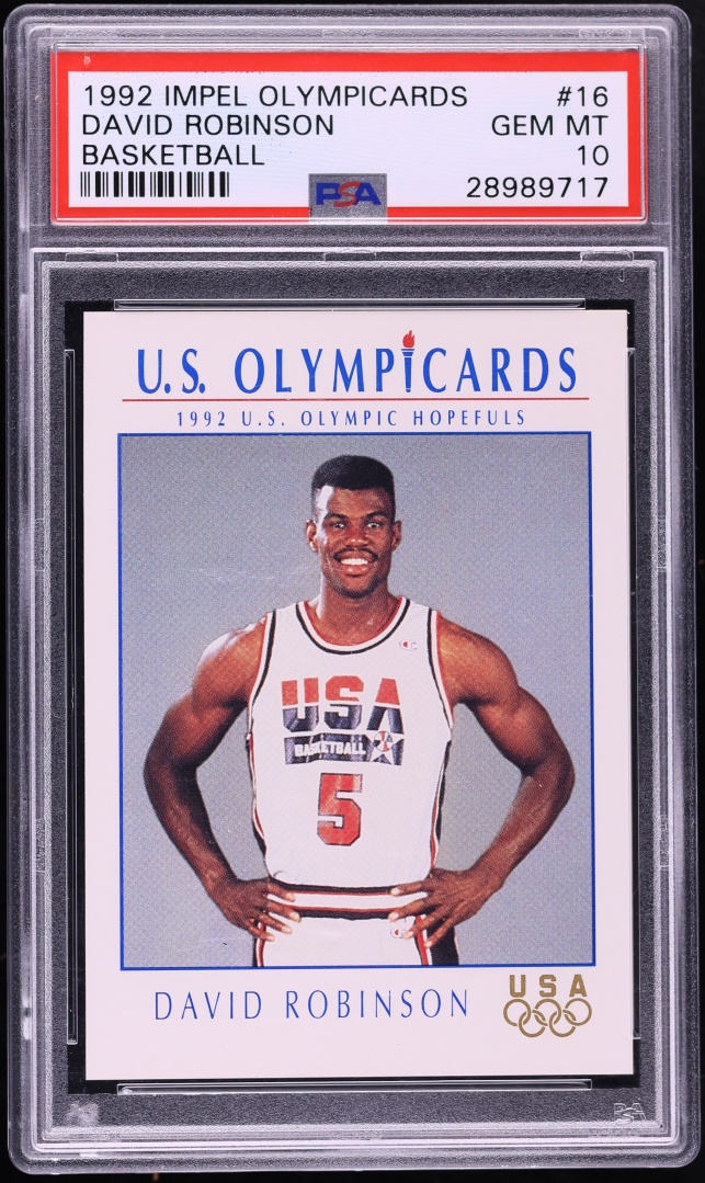 1992 Impel Olympicards David Robinson #16 PSA 10 GEM MINT