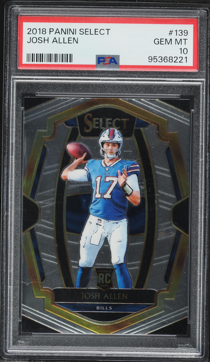 2018 Select Premier Level Josh Allen ROOKIE #139 PSA 10 GEM MINT