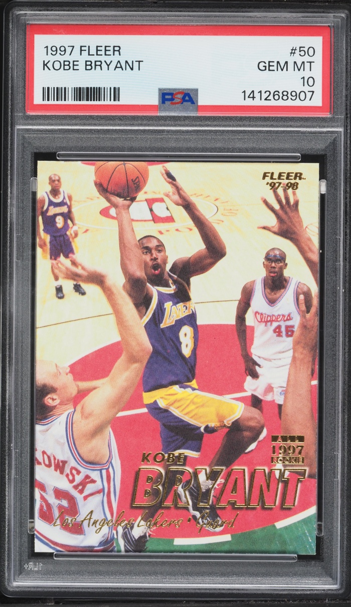 1997 Fleer Basketball Kobe Bryant #50 PSA 10 GEM MINT