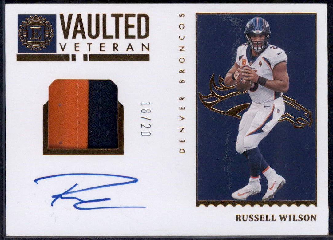 2012 Totally Certified Future Russell Wilson ROOKIE PATCH