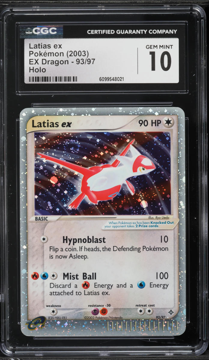 2003 Pokemon EX Dragon Holo Latias ex #93 CGC 10 GEM MINT