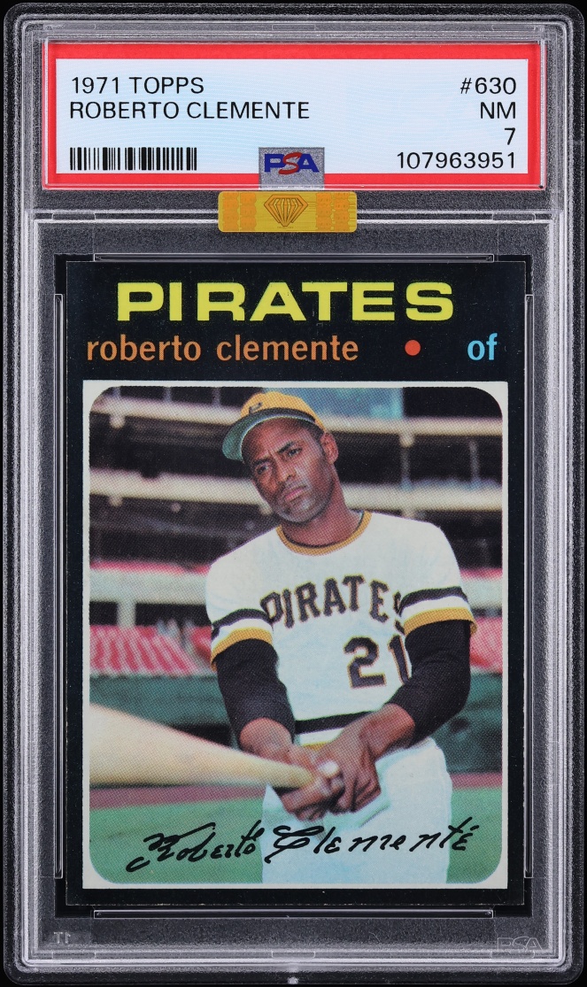 1971 Topps Roberto Clemente #630 MBA PSA 7 NRMT