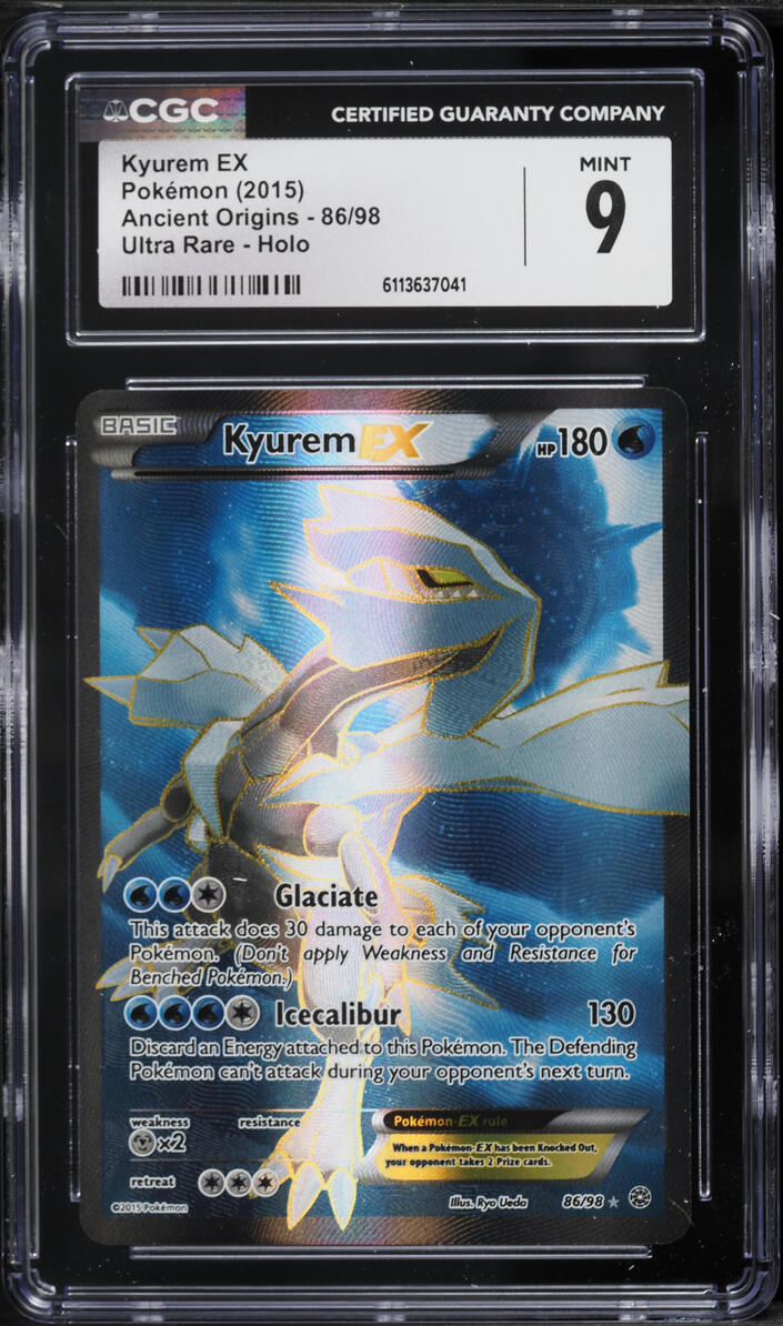 2015 Pokemon XY Ancient Origins Full Art Kyurem EX #86 CGC 9 MINT