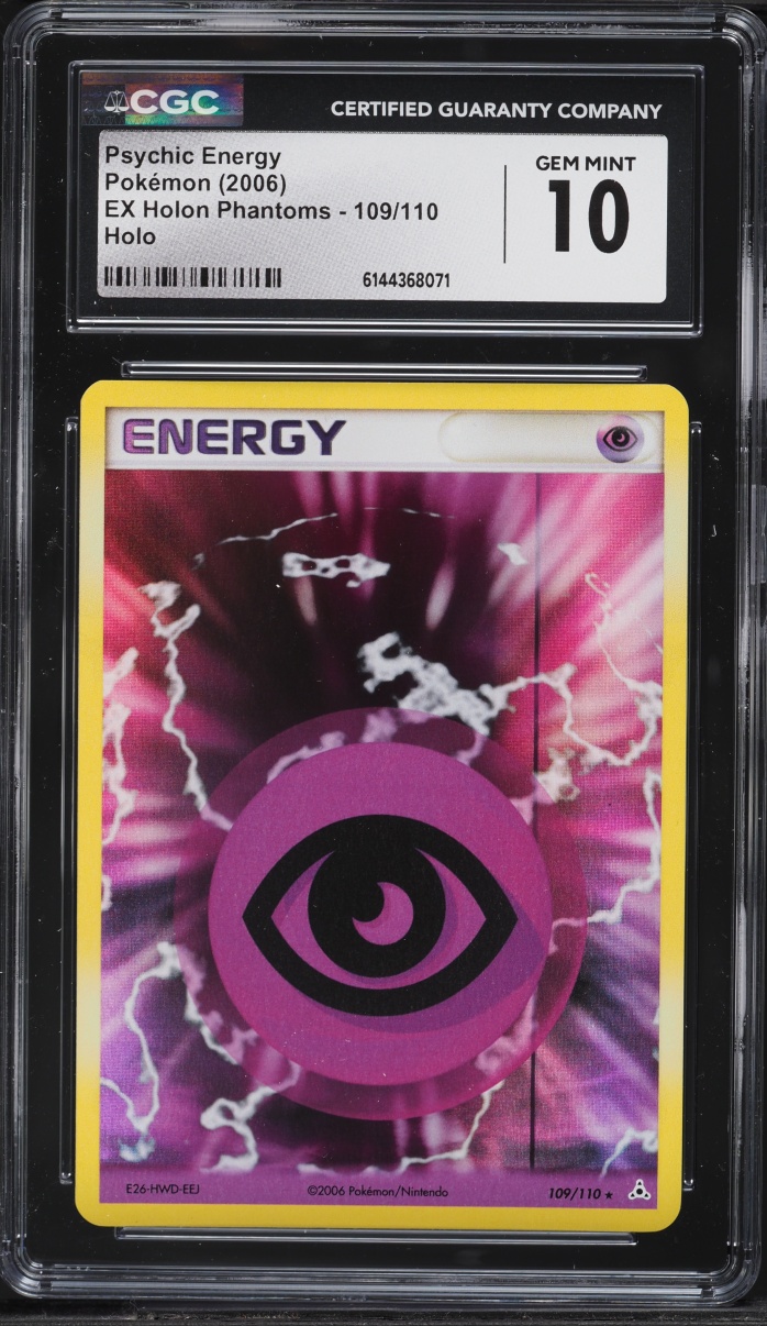 2006 Pokemon EX Holon Phantoms Holo Psychic Energy #109 CGC 10 GEM MINT