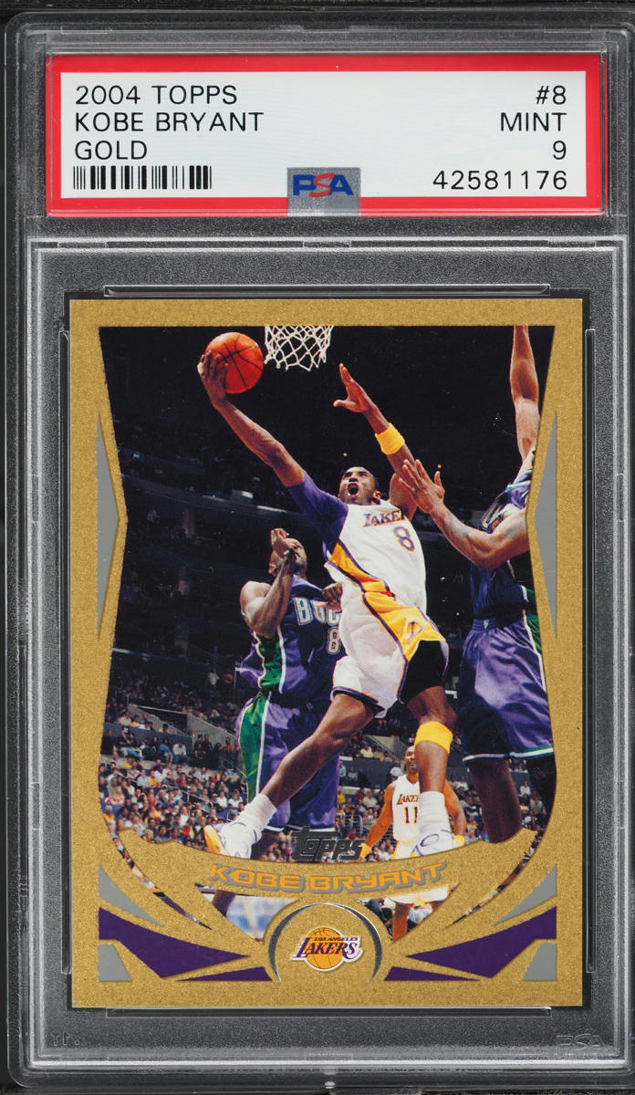 2004 Topps Gold Kobe Bryant /99 #8 PSA 9 MINT
