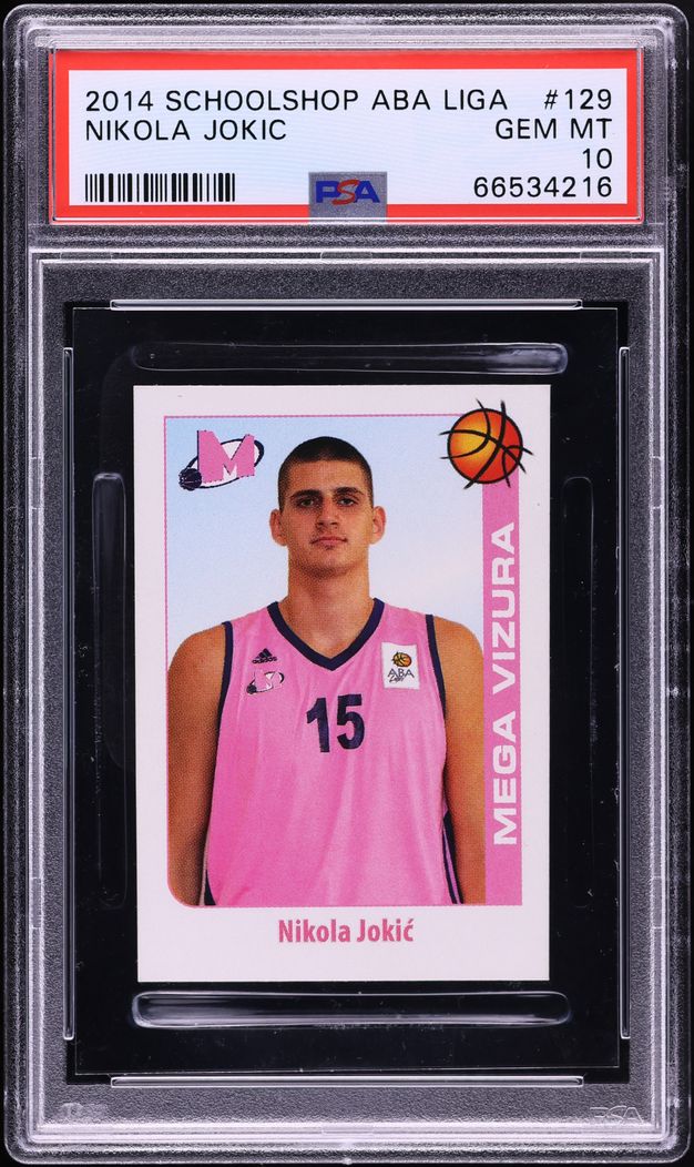 2014 School Shop Aba Liga Nikola Jokic ROOKIE #129 PSA 10 GEM MINT