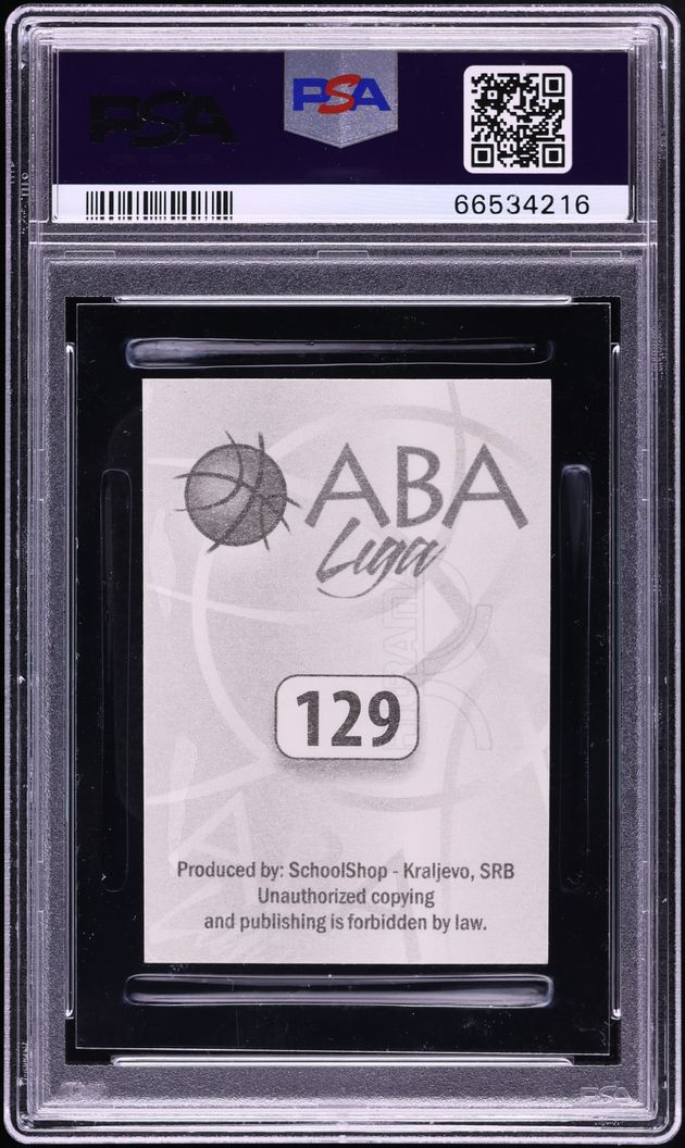 2014 School Shop Aba Liga Nikola Jokic ROOKIE #129 PSA 10 GEM MINT